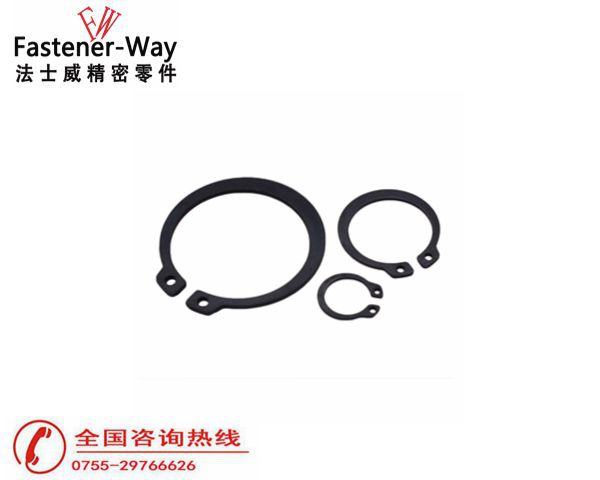 GB894.1軸卡軸用擋圈 碳鋼發黑C型卡簧